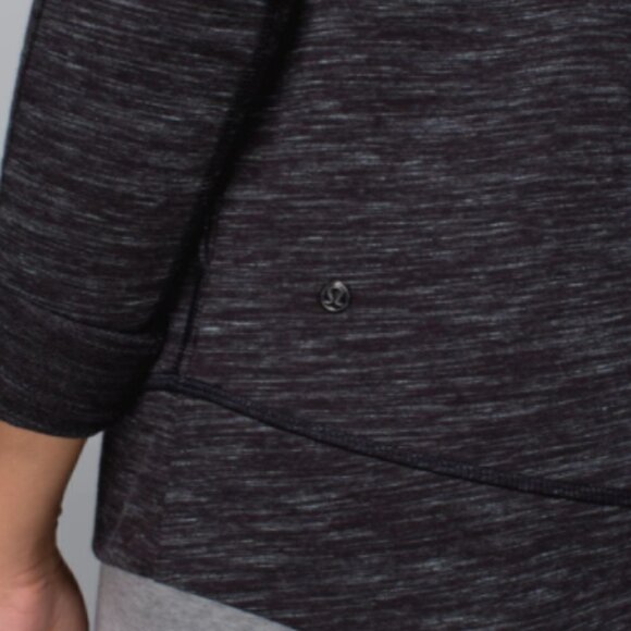 Lululemon Exhalation Pullover Black Heather 4 NWOT - Picture 9 of 16